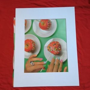 Candy apples sprinkles nail polish jewelry Art matted super cute